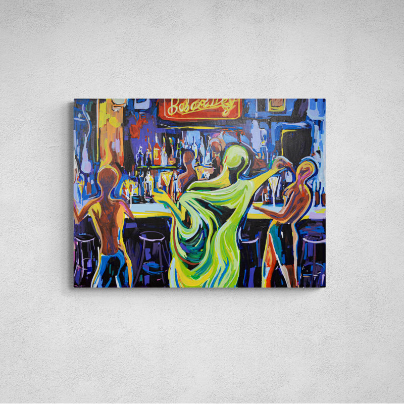 Jazz Bar Painting by Sie Douglas-Fish