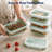 10 Piece Collapsible Silicone 27 oz. Meal Prep Food Storage Container Set with Airtight Snap Lock Lids