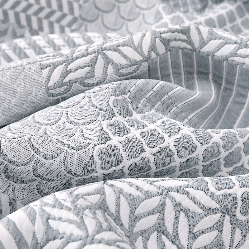 Courtepointe Sleep Zone Floral, Patchwork rétro, Courtepointe pour lit simple / simple TG + 1 taie 