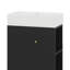 Petit meuble-lavabo 21,6 po avec lavabo en céramique, meuble-lavabo autoportant avec porte à fermeture en douceur, rangement sur le côté droit-330648943
