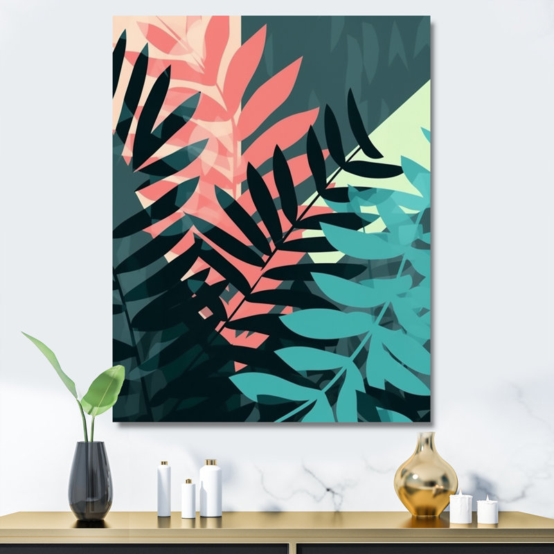 Garett Harmonious Ferns IV sur impression sur toile, H 44 po x l 34 po x P 1,5 po, Toile tendue