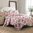 Laura Ashley Lidia Cotton Reversible Pink Quilt Set-1806246868