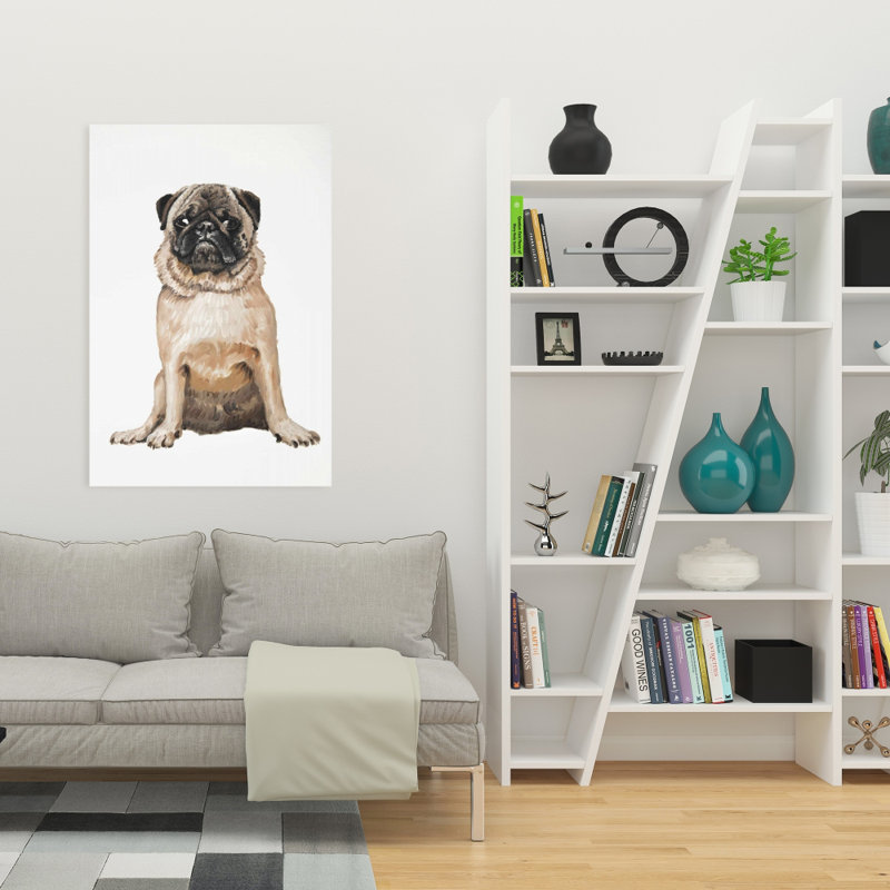 Carlin brun, reproduction d'art sur toile