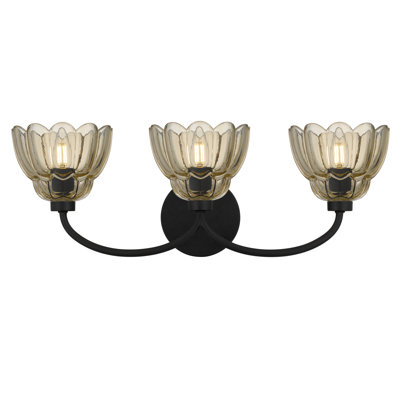 Whitecap 3-Light Mottled Cocoa Vanity Light