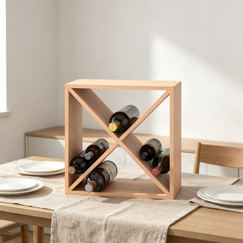 Support à vin empilable de 48 bouteilles, armoire de rangement modulaire en bois pour cave à vin, cuisine, bar et sous-sol, organisateur de présentation sur pied autoportant
