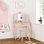 Ensemble de coiffeuse pour enfants avec miroir, rose