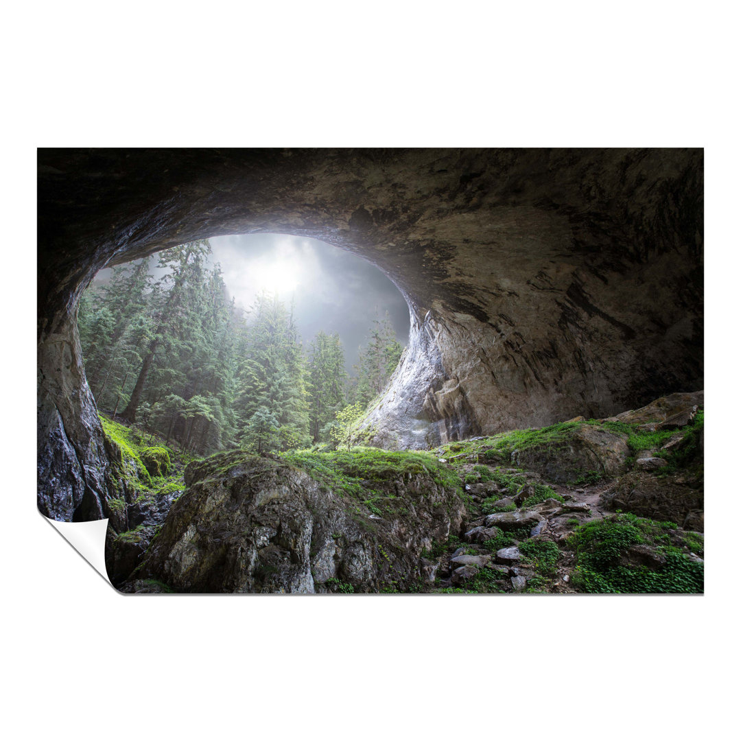 Hidden Cave And Open Sky - No Frame Print
