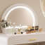  Coiffeuse moderne avec miroir tactile et bureau convertible-380395846