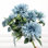Arrangement floral de dahlia artificiel pour remplisseur de vase, bouquet de fleurs à longue tige de verdure de ferme pour décoration de fête de mariage