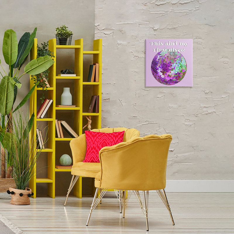 Art mural sur toile «Ain pas My First Disco» par Regina Moore, H 17 po x l 17 po