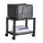 Mount-It! Height Adjustable Under Desk Printer Stand with Wheels, Rolling Printer Cart