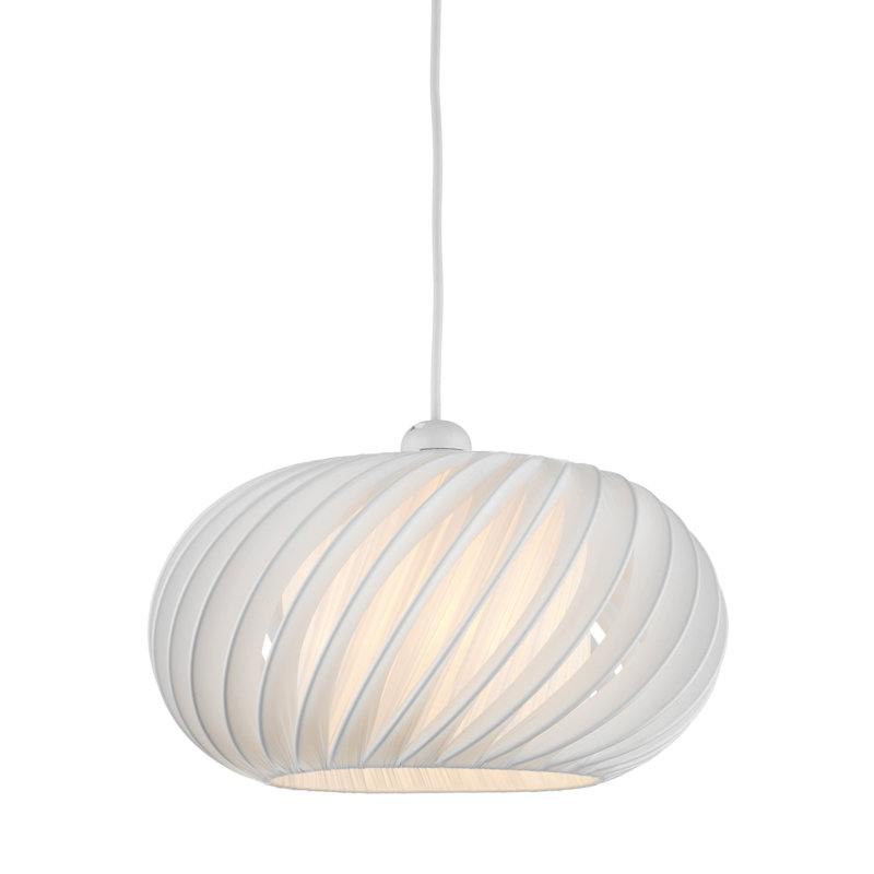 Explorer 16cm H Plastic Novelty Pendant Shade ( Screw On ) in White