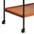 Serving Cart With Stemware Rack