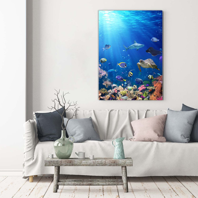 Coral reef 1 Piece Wrapped Canvas Wall Art