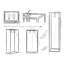 Alvaro 2 - Light White Square/Rectangle Pendant-40239216