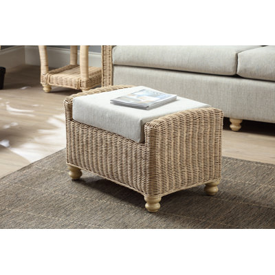 Nadiyah 70cm Wide Rectangle No Pattern Ottoman