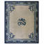 Tapis noué antique à médaillon chinois
