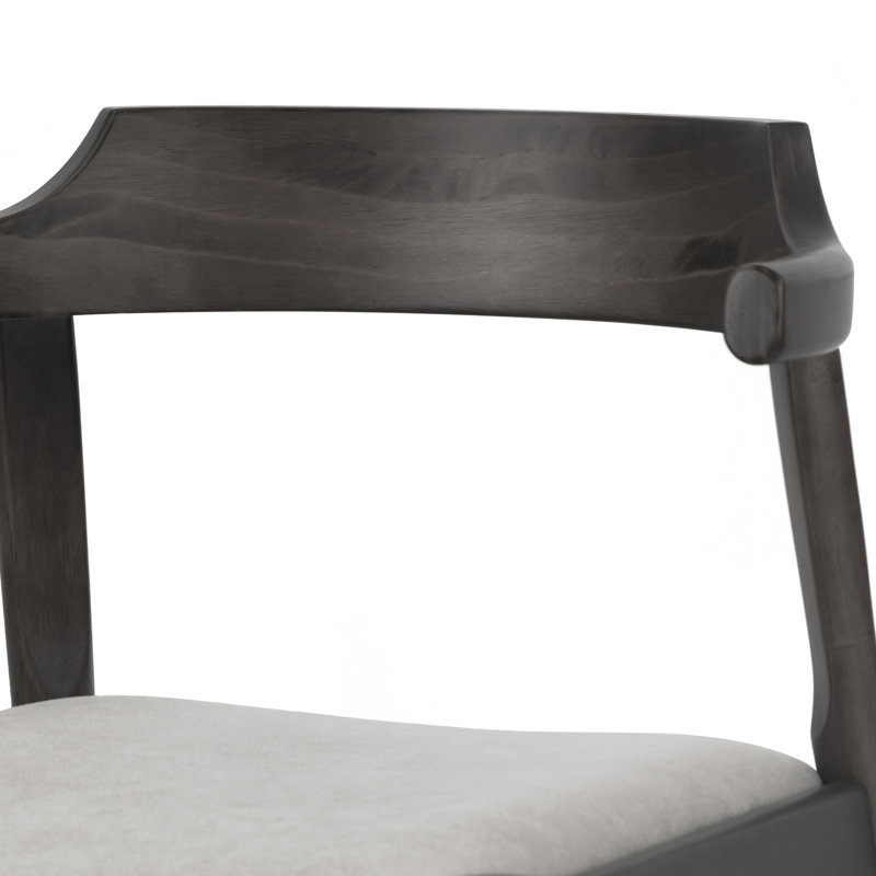 Chaise d'appoint Ashton, Noir / gris clair