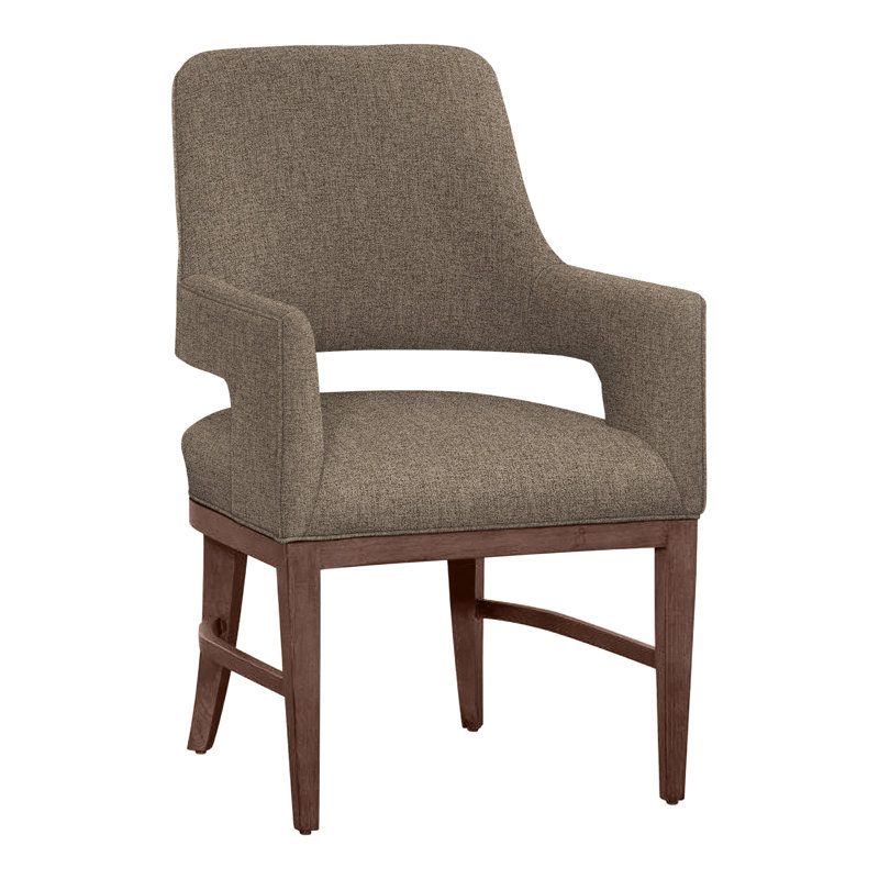Chaise avec accoudoirs Josie, Noyer, Écorce 8789