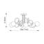 Lacey Glass Semi Flush Mount