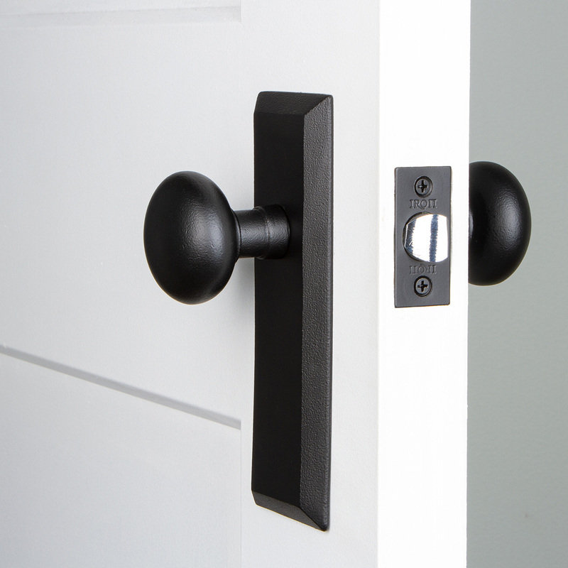 Ageless Iron Keep Plate with Keep Knob, 2.375