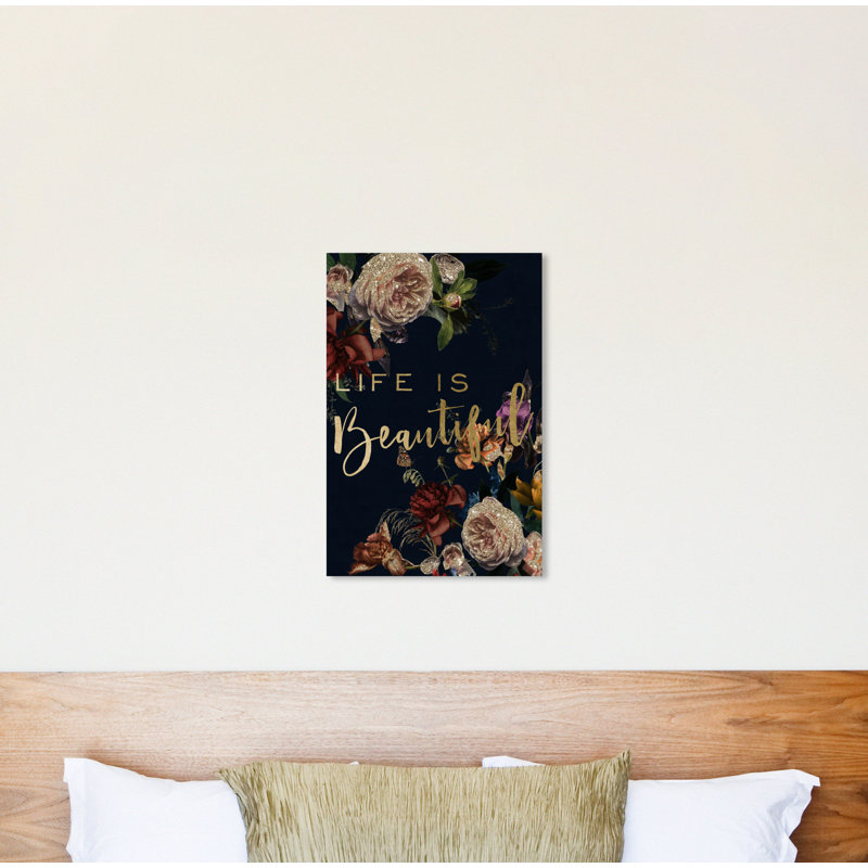 «Life Is Beautiful Fall», impression sur toile, H 45 po x l 30 po x P 0,5 po, Toile