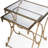 Gwynda Glass Cross Legs Nesting Tables Metalworks 2 Piece-9640153
