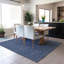 Tapis bleu marine intérieur / extérieur en polyester tissé à la machine Loreen-1070525486