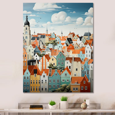 Collage de toits écarlates Elyx Danemark IV