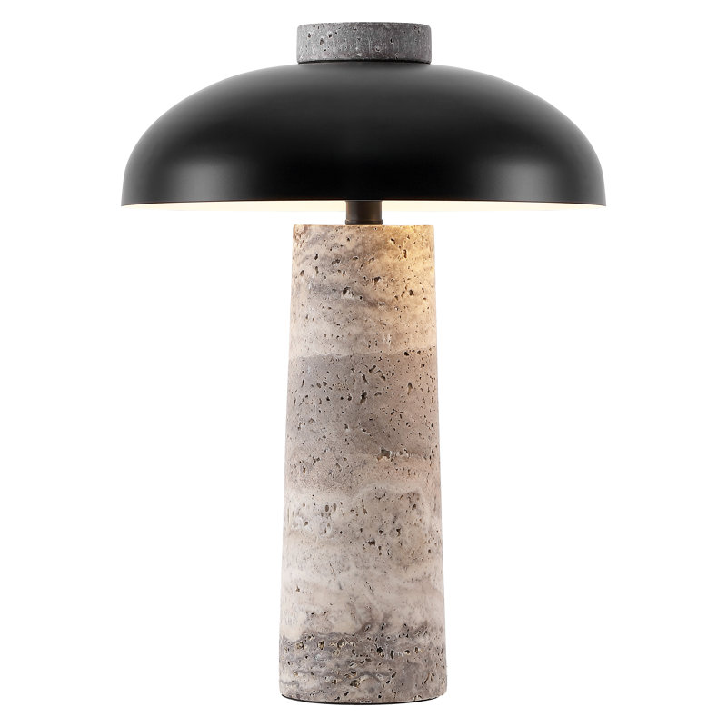 Table Lamp, Travertine