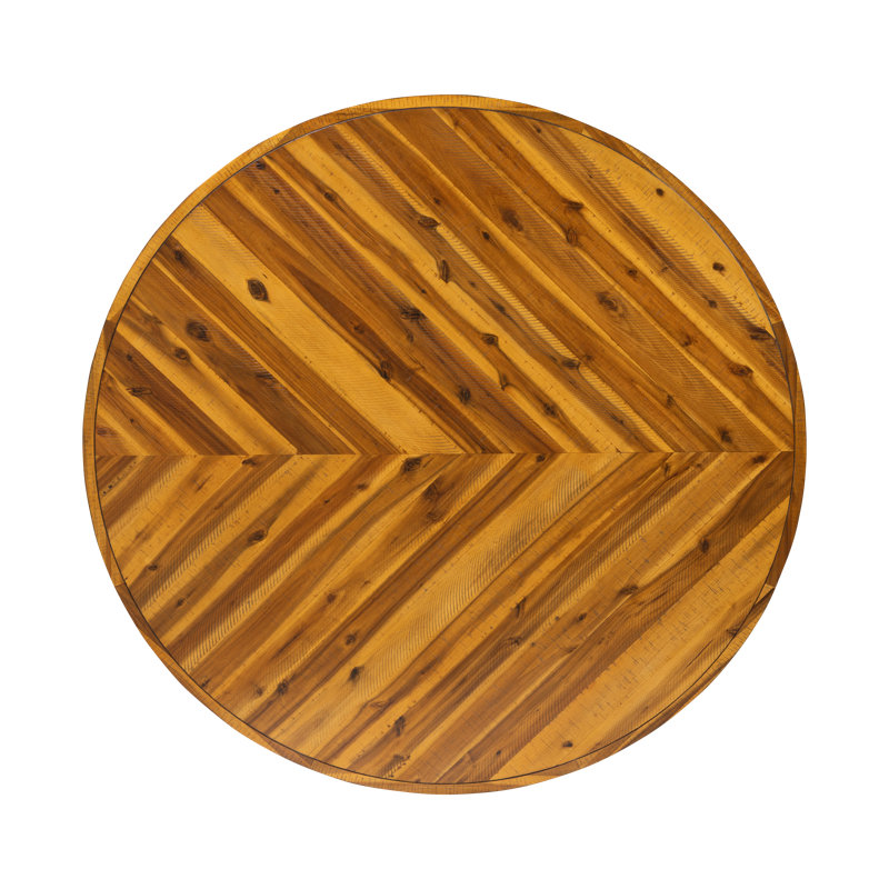 Carlo Round Dining Table, Brown, 30" H x 48" W x 48" D