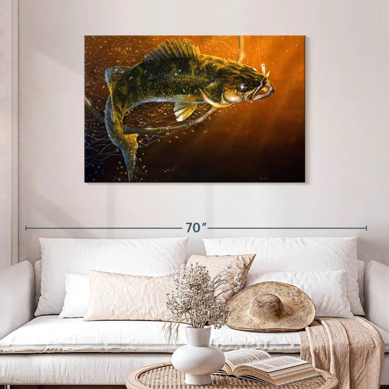 Brampt Out Of The Net Walleye, 30" H x 45" W