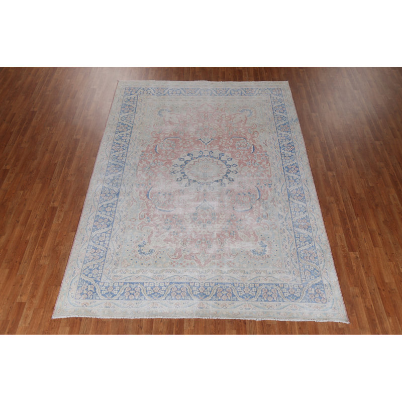 Tapis traditionnel délavé discret 8 x 11