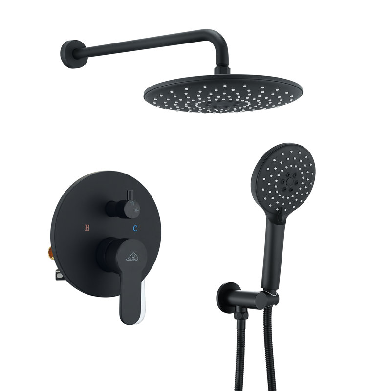 All-In-One Kit with Rough in-Valve, Matte Black