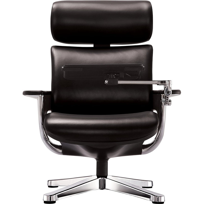 Fauteuil de direction pivotant en similicuir Odacia, Noir