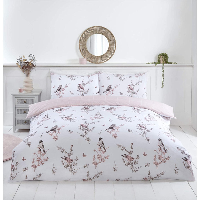 Frisange Microfiber Toile Duvet Cover Set with Pillowcases Included, Kingsize