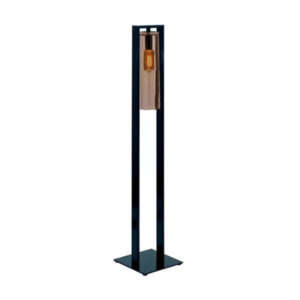 Dome Floor Lamp, Black, Clear