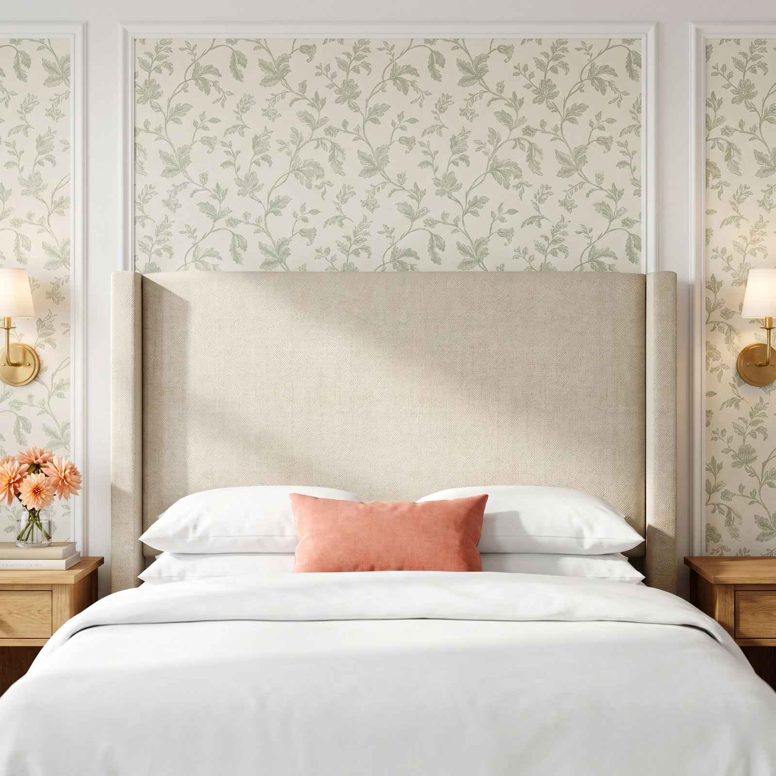 Hanson Pine Headboard, King, Milsap Canvas Sustain® Tweed