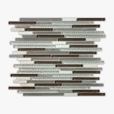 Grey Blend Multi-Textured 3/8xml Mixed Mosaic