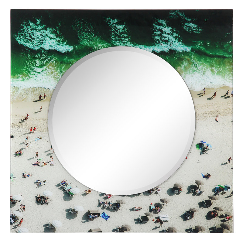 Bourbeau Glass Square Mirror