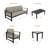 Reva 4-Person Seating Set With Sunbrella® Cushions-126281577