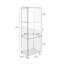 Vitrine moderne en verre avec lumières DEL-84323257