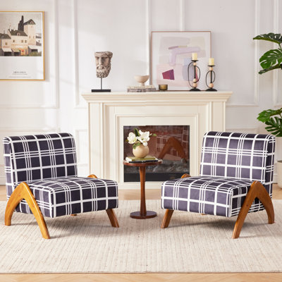 Upholstered Accent Chair Set of 2