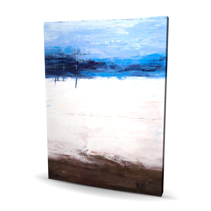 Couleurs de la plage - Toile brune moderne