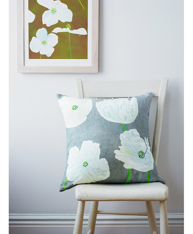 Cotton Reversible Throw Pillow