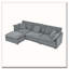 Canapé-lit modulaire en L avec repose-pieds, canapé convertible surdimensionné pour 4 personnes-815099173