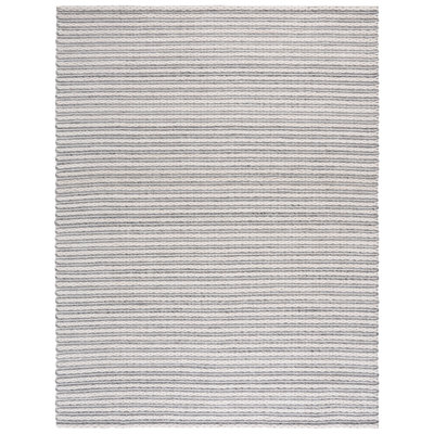 Tapis ivoire / argenté en laine et coton touffeté à la main Nowaczyk