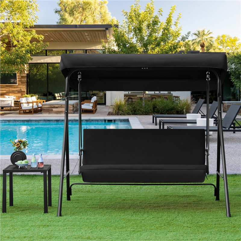 3 Person Porch Swing with Canopy