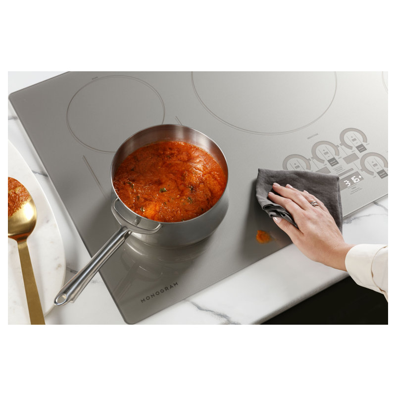 Monogram Appliances 30" Black Smart 4 Burner Cooktop