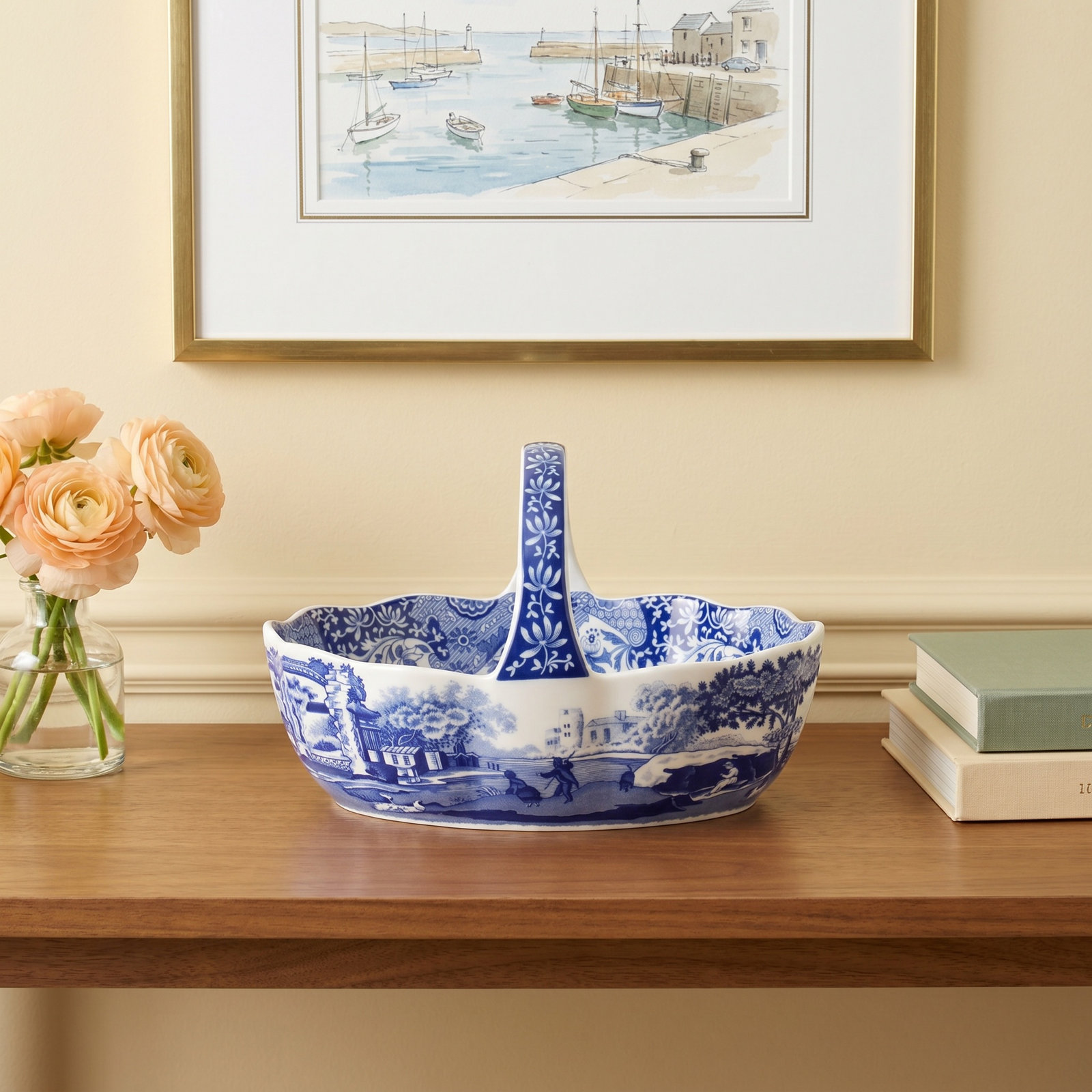 Blue Italian Porcelain Bowl